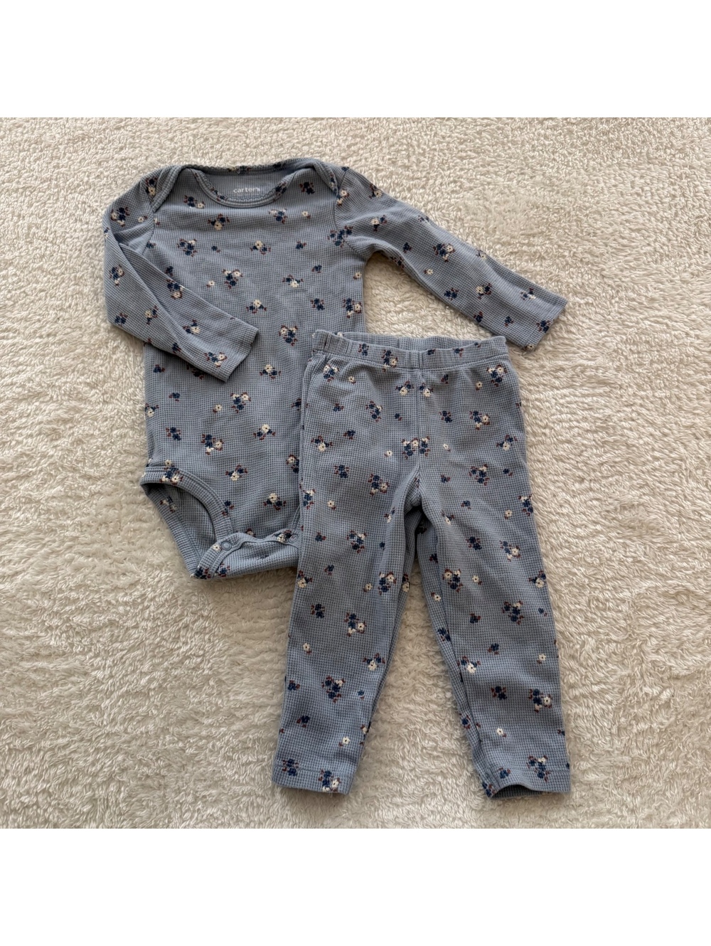 18m Blue Floral Set